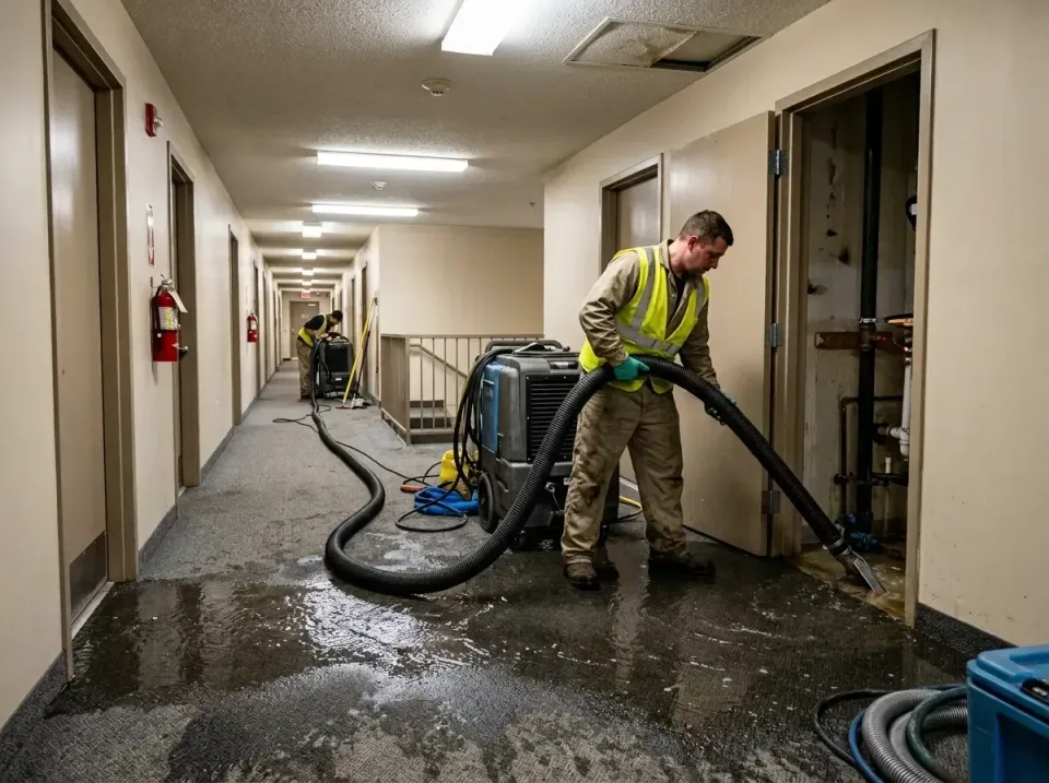multi-unit-apartment-hallway-f-005 — frequently asked questions, Emergency Burst Pipe Water Extraction & Removal in Olney, TX